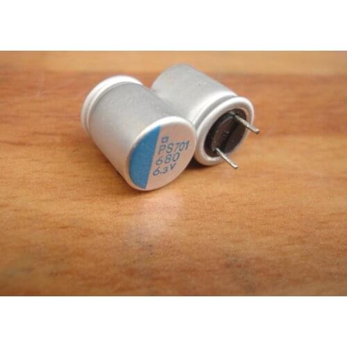 10pcs 680uF 6.3V NCC PS serires 10x12.5mm Super Low ESR High Ripple Current 6.3V680uF For MB/VGA Solid Capacitor