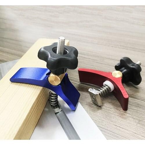 19/20/30/45 Type Aluminum Alloy T-track Clamping Blocks Platen T-Slot Track Woodworking Jig carpenter Woodworking Tools