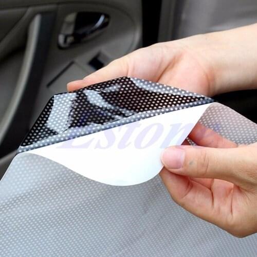 2pcs Auto Rear Window Side Sunshade Block Static Cling Visor Screen