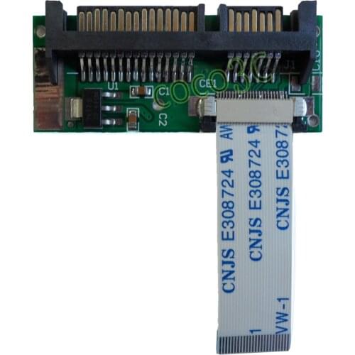 Free shipping 24pin 1.8 LIF SSD to 22pin 2.5 SATA 3.0 converter card THNSNC128GMLJ THNS128GG4BMAA HS12UHE adapter with cable