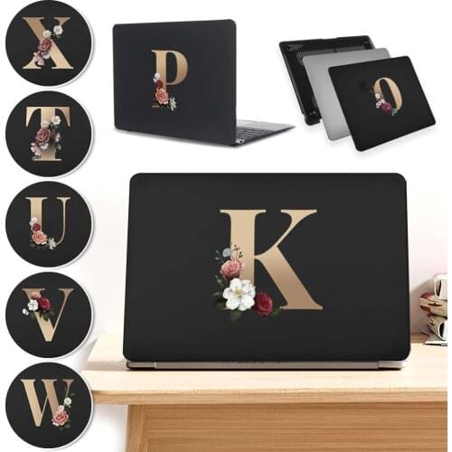 Laptop Case for Apple Macbook Air 13" A2337 (M1)/Air 11" A1370 A1465/Air 13" A1369 A1466/Macbook 12" A1534 Gold Letter Hard Case