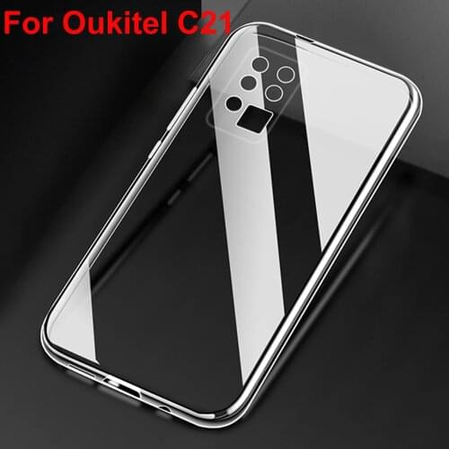 Oukitel C21 Case Silicon Cover Soft TPU Matte Telefon Protector Shell Funda For Oukitel C21 C 21 Glass Capa Coque Back Cover