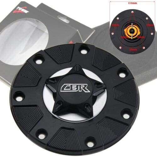 CNC Aluminum Keyless Motorcycle Accessories Fuel Gas Tank Cap Cover For HONDA CBR1000RR CBR600RR CBR400RR CBR250R CBR300R