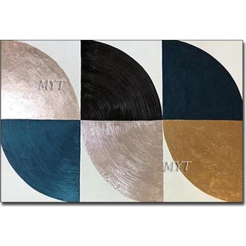 Decorative Items Canvas Wall Art Hand-painted Abstract New Gold Design Oil Painting Artwork Unframed Paintings Wall Pictures