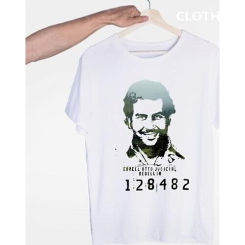 Pablo Escobar T Shirt Colombian Drug Lord Cartel Money Mens T Shirt Summer Camiseta Tshirt funny Tops Tees