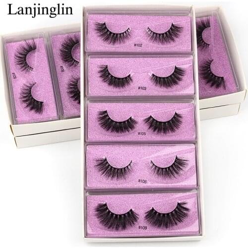Fake Eyelashes Wholesale 10/30/50/150pcs 3D Mink Lashes Bulk Makeup Tool Mink Eyelashes Bulk Eyelash Natural Lashes maquiagem