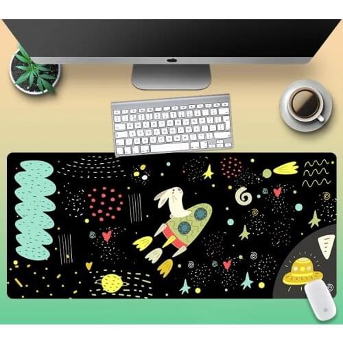Office Home Computer Desk Mouse Pad Natural Rubber Laptop Cushion Desk Non-slip PC Gamer Hand-painted Planet gaming Mouse Pad