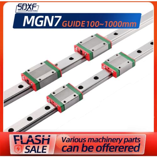 Mini guide rail, a mini guide rail MGN7-100mm-1000mm, + Two slider MGN7C/MGN7H, factory direct sales