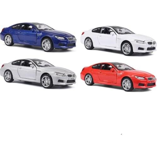 1:32 Scale Diecast Alloy Metal Luxury COUPE Car Model For The M6 Collection Vehicle Model Pull Back Toys Car With Sound&Light