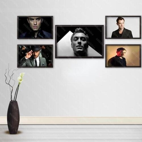 Famous Actor Jude Law Posters Wall Art Decor Picture Modern Home Room Decoration Quality Canvas Painting More Size Customizable