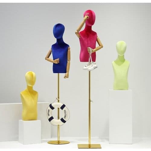 4style 1-2year Wood Arm Color Hand Mannequin Body Stand Dress Child Sewing Model,Flexible Women,Adjustable Rack,Doll 1PC D406