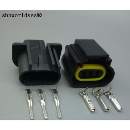 Shhworldsea 1/2/10/100 set hot sale PLASTIC 9008 H13 socket,9008 H13 bulb holder,9008 H13 connector female male