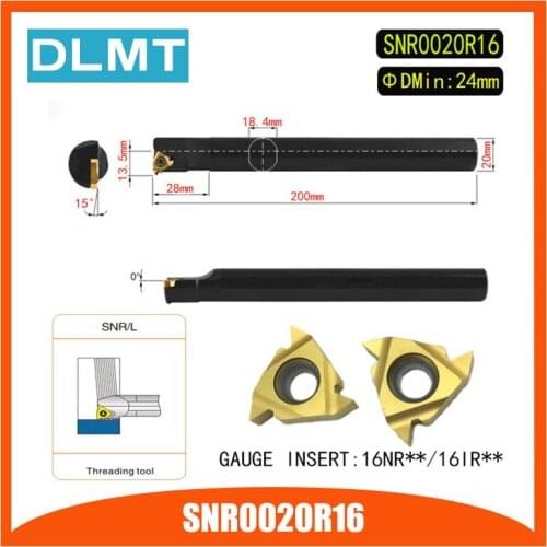 SNR0020R16 Internal Threading Tools Lathe Index Threading Turning Tool Holder For 16IR AG60 16NR AG60 AG55 Insert Right Hand