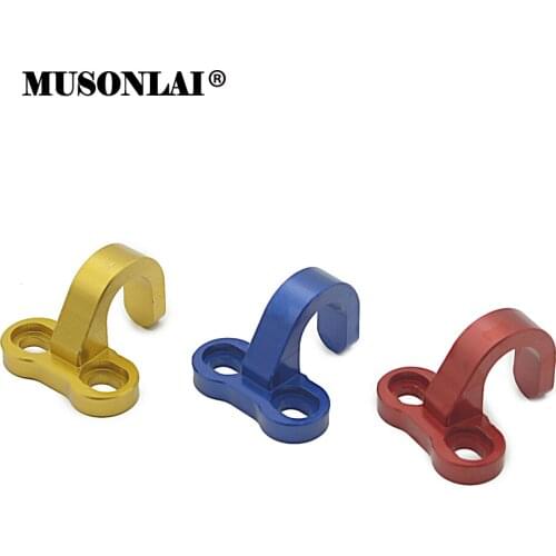 For Honda AX-1 NX250 CRM250 XR250 CRF150 CR85 Motorcycle CNC Rear Brake Hose Cable Clamp Line Holder Guide Mount Buckle