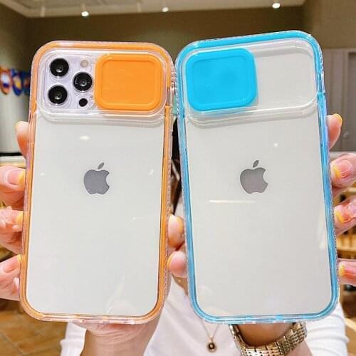 Camera Lens Protection Phone Case on For iPhone 13 12 11 Pro Max 8 7 Plus Xr XsMax X Xs SE 2020 12 Color Candy Soft Back Cover