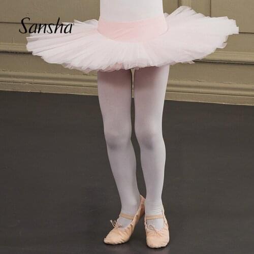 Sansha Girls Ballet Costumes Professional Tutu Skirt Perform Tulle Middle Princess Dress Gymnastic Dancing Clothes 68AG0006P