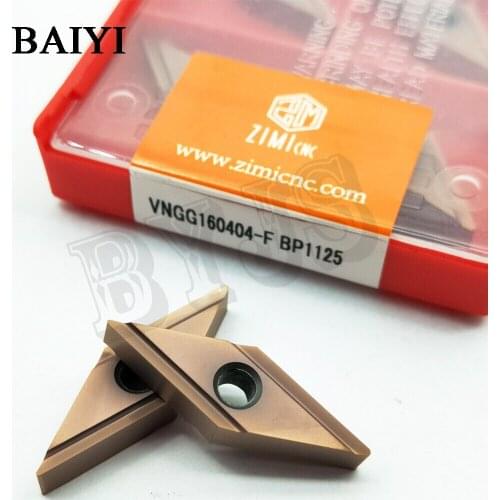 10pcs BY New Original VNGG160404-F BP1125 carbide insert cutting lathe turning tools blade VNGG 160404