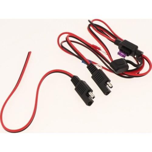 2x Waterproof SAE Quick Connect Panel Mount Power Extension Cable 12/18 AWG