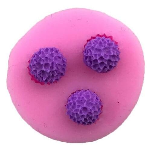 3-Holes Chrysanthemum&Flower shaped 3D Silicone Cake Mold Soap mold Fondant Cake Decorating Tools