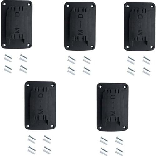 5Pcs Power Tool Battery Mount Holder for DW DCB 18V/20V &M18 18V