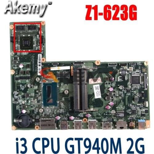 AKemy Laptop Motherboard For ACER Aspire E1-623 i3-4005U Mainboard DA00H3MB8C0 SR1EK N16S-GT-S-A1DDR3