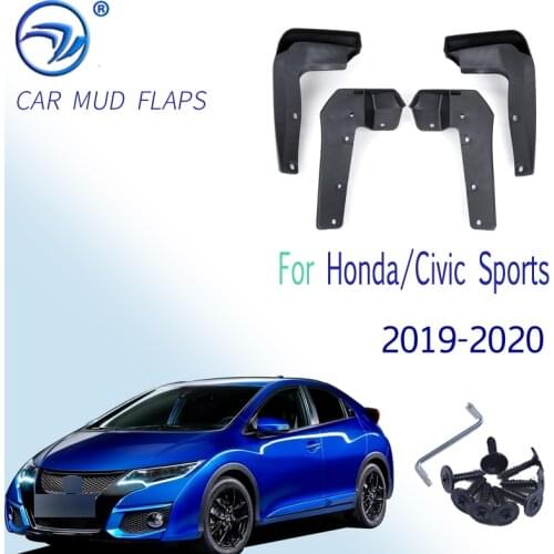 Car Mud Flaps For Honda/Civic Sports 2019 2020 Mudguards Splash Guards Fender Mudflaps Accessories
