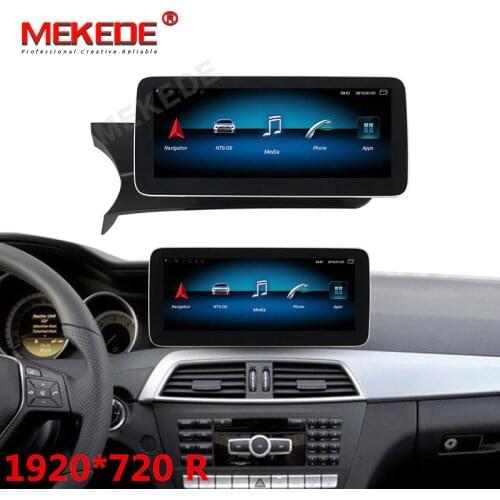 HD 2DIN Android 10 8 core 4G+64G 4G LTE Car GPS Navigation Multimedia Player for Mercedes Benz C W204 2011-2013 BT Touch Screen
