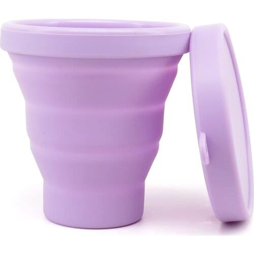 Split Bottle Menstrual Cup Case Cleaner Wash Travel Holder Fits Most Menstruation Cups Reusable Makeup Brush Holder 4 Color