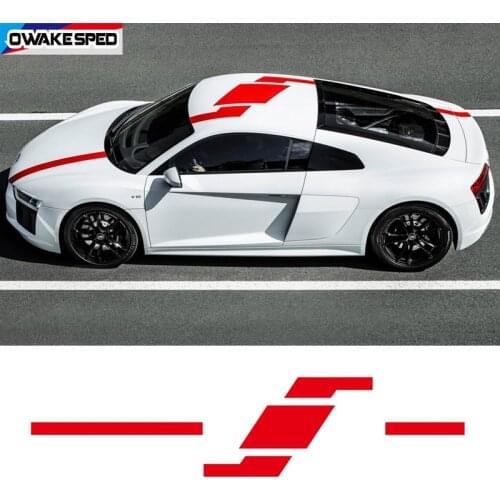 For Audi R8 Car Hood Tail Roof Whole Sticker Auto Body Decor Stickers Car Original Customized Decal Sport Styling