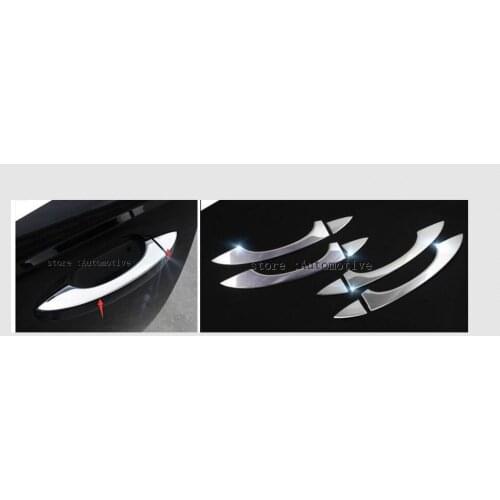 FOR 2012 2013 2014 2015 2016 for AUDI A6 C7 CHROME STAINLESS DOOR HANDLE COVER TRIM MOLDING CAP BEZEL OVERLAY GARNISH PROTECTOR