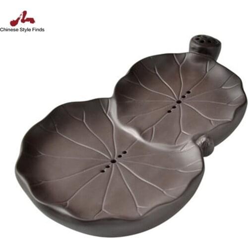Chinese Kung Fu tea tray Zisha tea sea pots creative modern style ceramic tea sets dry bubble plate water storage mini