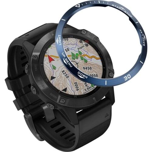 Watch Bezel Ring Adhesive Cover Scratch Protection for Garmin Fenix6 / Fenix6 Pro / Fenix6 Sapphire Smart Watch Accessories