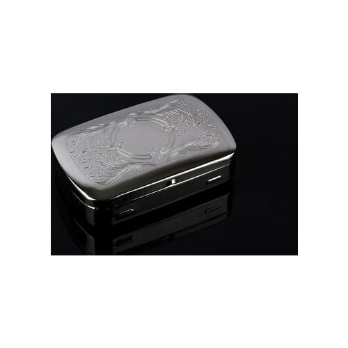 Stainless Steel Metal Hand Roll Tobacco Box Portable Mens Seal container Moisturizer Case Smoking Gadget Business Gift