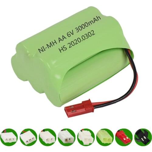 6V 3000mAh NIMH Battery For Remote Control Cars Robots Tanks Gun Boats parts 6v rechargeable NiMH Battery Aa 2400mah 6 v Battery