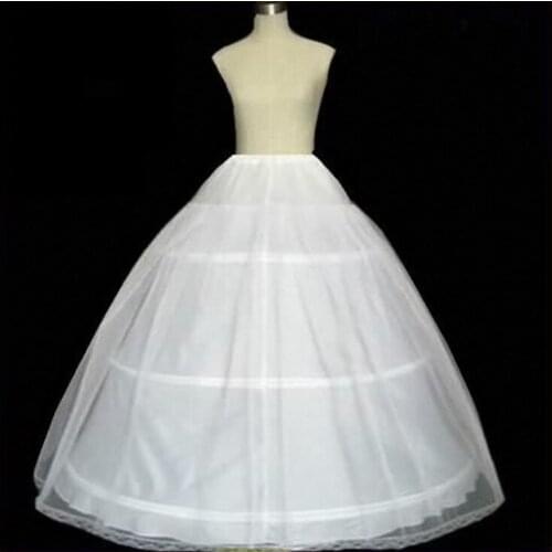 New 3 Hoops Puffy Petticoat Underskirt Crinoline Slip For Ball Gown Wedding Dress Prom Dress Quinceanera Dress