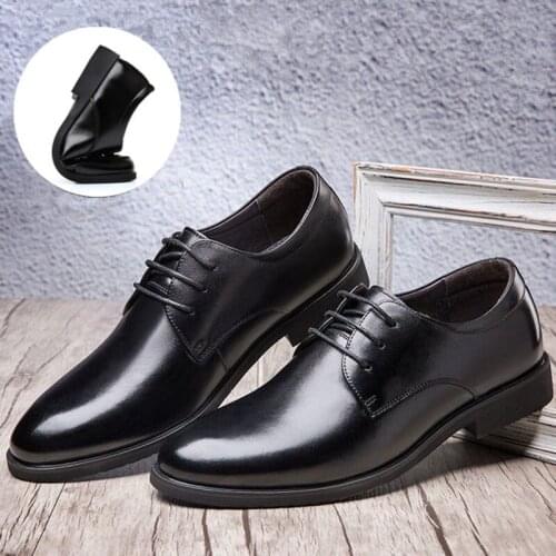 New Spring And Autumn Men Shoes Business Casual Leather Shoes 2021 Classic Leather Lace-up MenS Suits Shoes Breathable