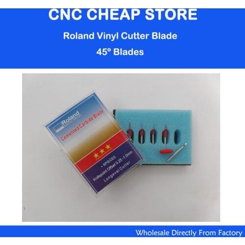 Wholesale 100 pcs / lot 45 Degree Roland Plotter Blades, 5 pcs/box , Needle Knife Blade on Roland Lettering knife
