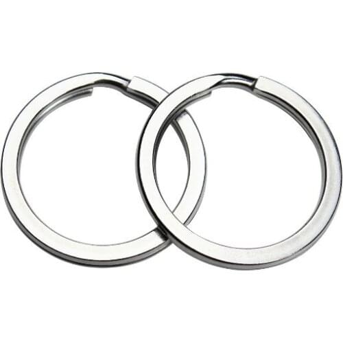 30mm 10pcs/lot Key Holder Open Jump Rings Split Rings Double Loops Circle Keychain Ring Connectors for Jewelry Making Wholesale