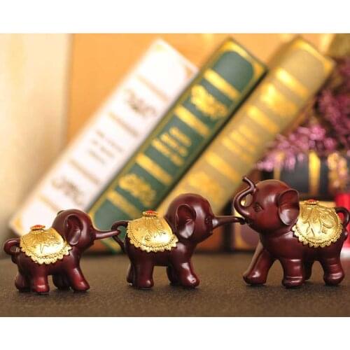 The elephant like three creative small ornaments Decor wedding gift jewelry crafts visionario European Home Furnishing