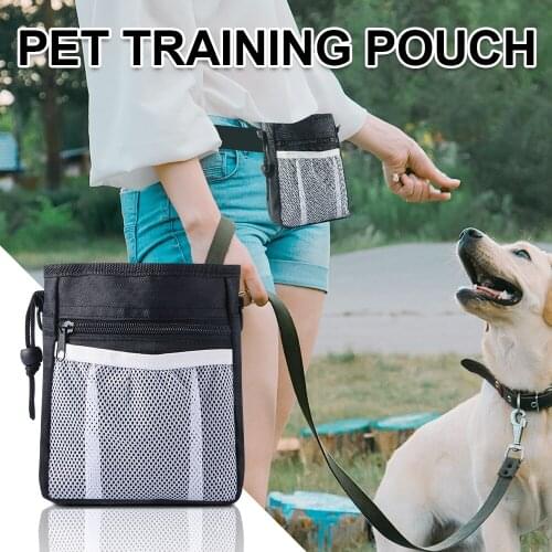 Pet Dog Training Package Snack Treat Bag Outdoor Pockets Out Portable Oxford Training Foldable Dog Bag Cat Carrier Multi-functi