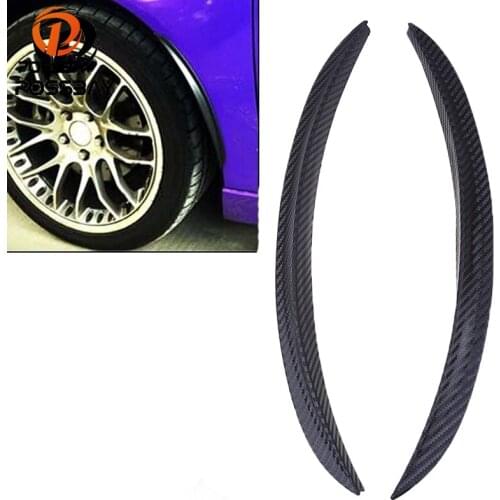 POSSBAY Universal Imitation Carbon Fiber Fender Mudguards Wheel Lip Body Kits Car Decoration Wheel Eyebrow Protector Lip