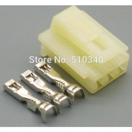 1set 3 hole plastic car connector car connector with terminal plug