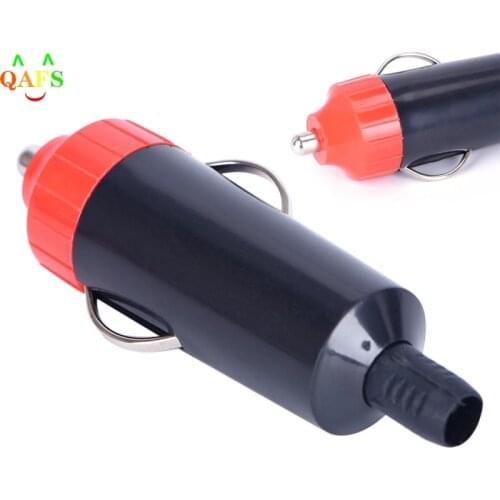 1Pc 12V Male Car Cigarette Lighter Socket Plug Motorcycle Socket Power Charger Adapter Connector + Fuse Converter Plug