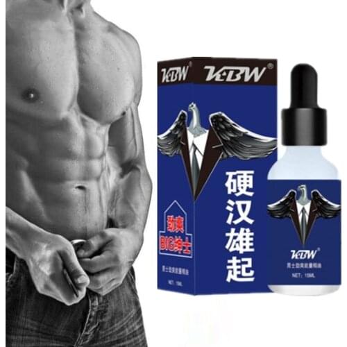 15ML Plant Extracts Man Essential Oil Massage Oil RefusingAccept Man Softness Second Growth Long-Term Hard Fast Erection Penis