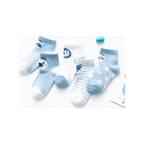 5Pairs/lot 0-3Y Infant Baby Socks Baby Socks for Girls Cotton Mesh Cute Newborn Boy Toddler Socks Baby Accessories