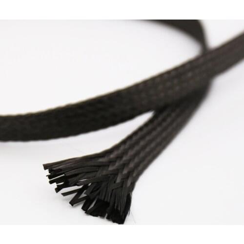 8MM 15MM ) X 10M Carbon fiber Sleeve Carbon Fiber Fabric braided Sleeve 3k Aerospace