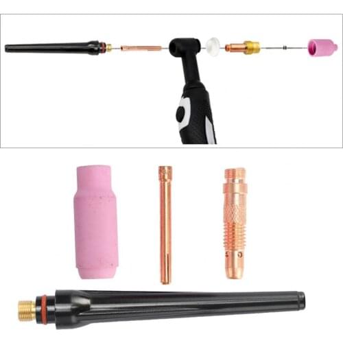 4Pcs/Set Wholesale WP-17/18/26 TIG Welding Torch Accessories Compact Easy to Install Practical TIG Welding Torch Nozzle Kits