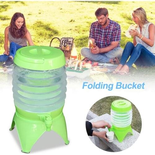 Cars Water Bucket Portable Outdoor Folding Bucket