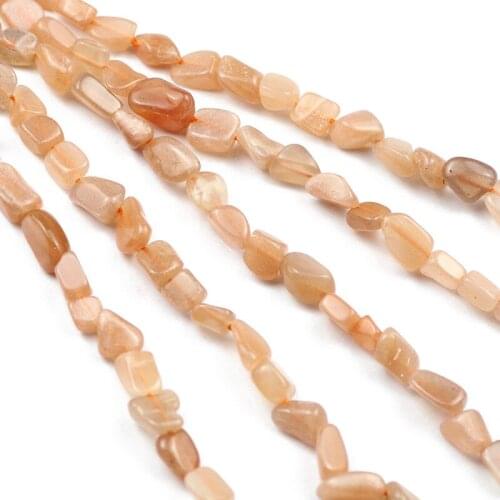 4~7mm Irregular Natural Genuine Sun Beads incarnadine Loose Spacer Beads For DIY Jewelry Making Bracelet Necklace 15'' Strands