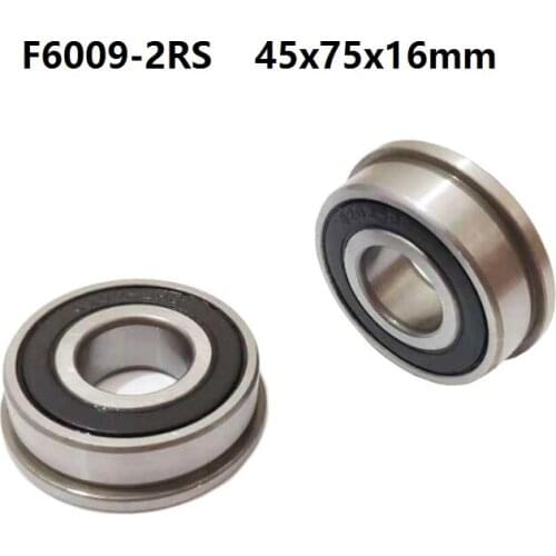 1pcs/4pcs F6009-2RS F6009RS F6009 2RS RS Flanged Bearing 45x75x16mm flange deep groove ball bearings 45*75*16